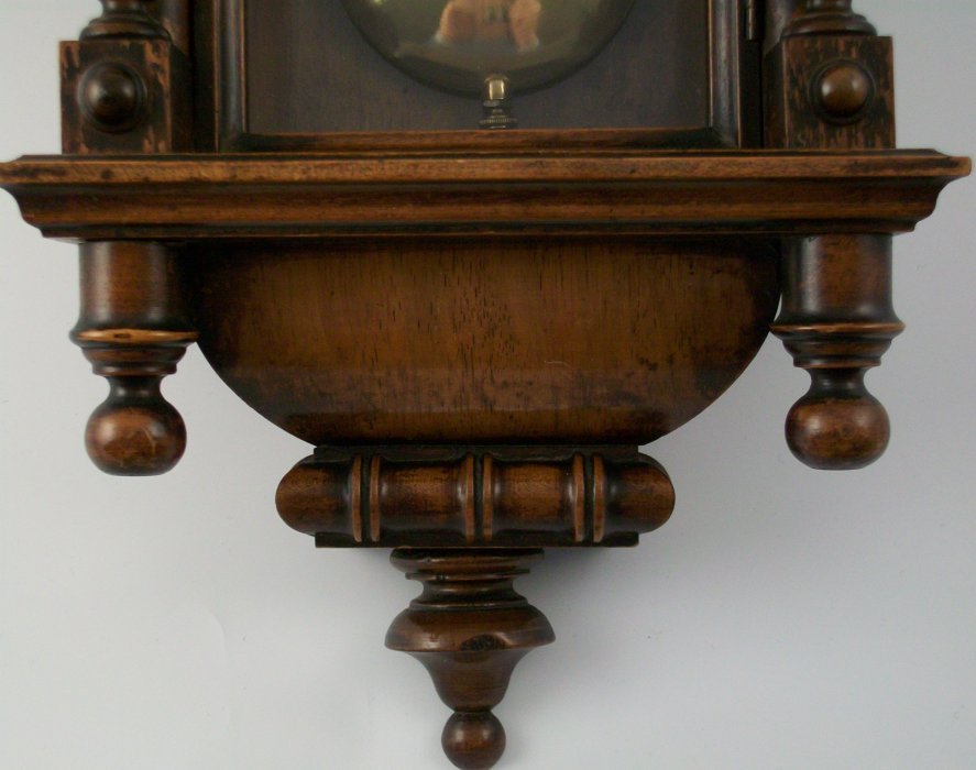 Antique Vienna Wall Clock in Bamboo Style Case Ian Burton Antique Clocks