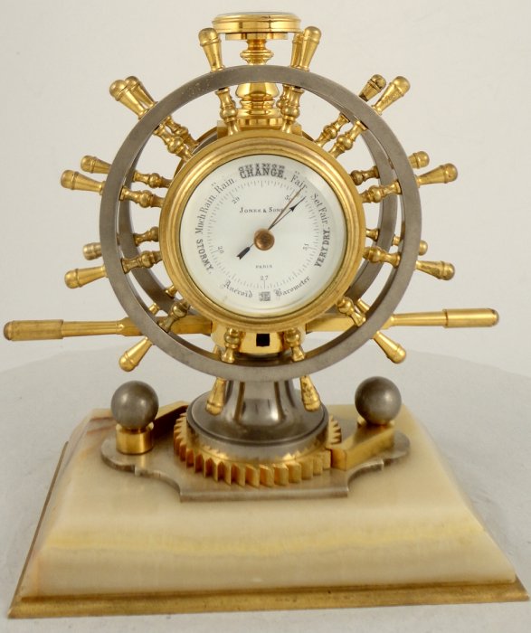 Antique French industrial nautical desk clock Ian Burton Antique Clocks