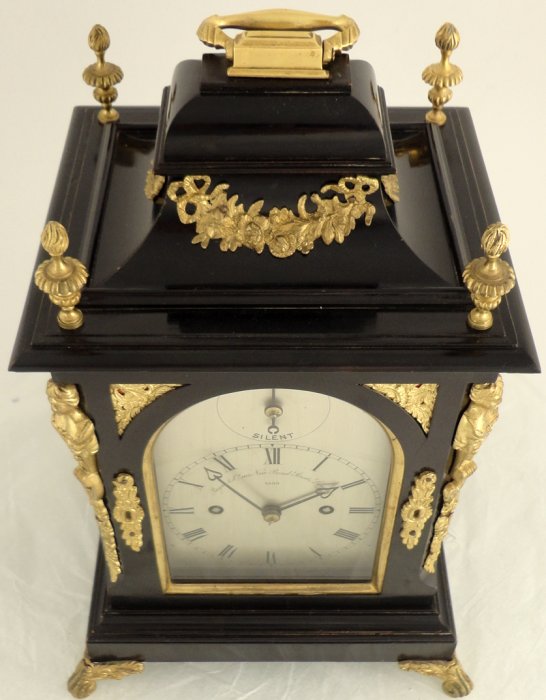 Small antique bracket clock Payne & Co, Bond St, London Ian Burton